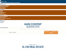 Tablet Screenshot of elcidrealestate.com